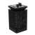 Black solar lantern with flame effect, hanging or clipping