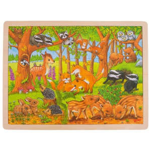 Gyerek Puzzle 48db - Erdei állatok 30994407 Puzzle - Fa