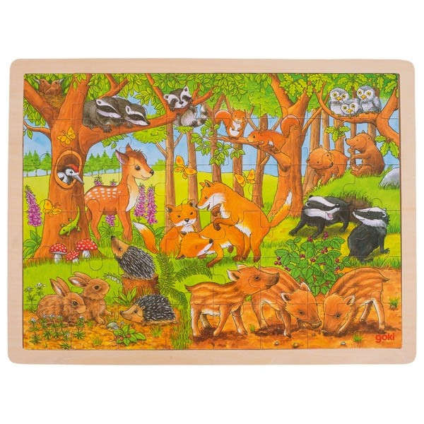 Gyerek Puzzle 48db - Erdei állatok