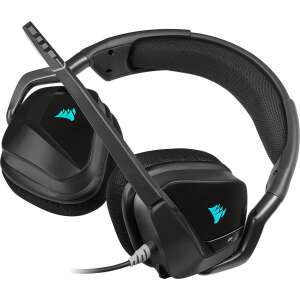 Corsair Gaming Void Elite RGB szén gamer headset, ferde nézet - Corsair