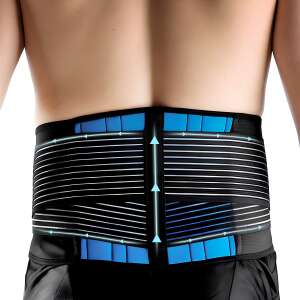 Centura lombara NeoHGS™, materiale premium, pentru hernie de disc, spondiloza lombara, compresie dubla contra hernie inghinala, centura spate lombosacrala, corector postura, 4 zone de suport 107347187 - Fixarea articulațiilor