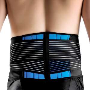 Pas lędźwiowy NeoHGS™, najwyższej jakości materiały, na przepuklinę dysku, spondylozę, podwójny ucisk na przepuklinę pachwinową, lędźwiowo-krzyżową, korektor postawy, 4 strefy podparcia, rozm