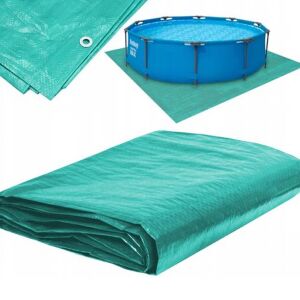 Zöld Ponyva Föld feletti medence alá - 4x4m Védő Talajtakaró - Sersimo
