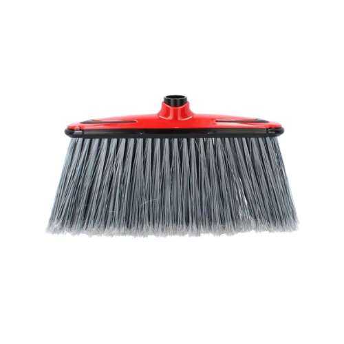 Vörös seprűfej, 26 x 5 x 16 cm, padló, por és törmelék söpréséhez