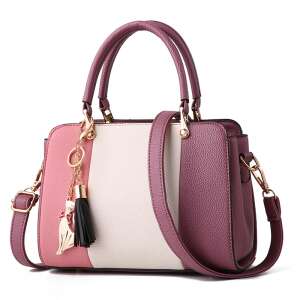 Dollcini, dámska crossbody kabelka cez rameno, módna a elegantná kabelka, taška z PU kože, kabelka na voľný čas, dámy/cestovanie/práca/denne, fialová, 27 x 19 x 14 cm 107372753 - Kufre&tašky