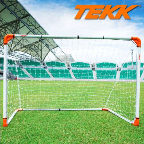 TEKK professzionális összecsukható focikapu, 122 x 182 cm, acél, hordtáskával