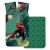 Spiderman Kinderbettwäsche-Set, grüner Bettbezug und Kissenbezug mit Spiderman-Print