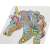 Moxy Wooden Puzzle, Unicorn, 137 pieces, assembled, close-up