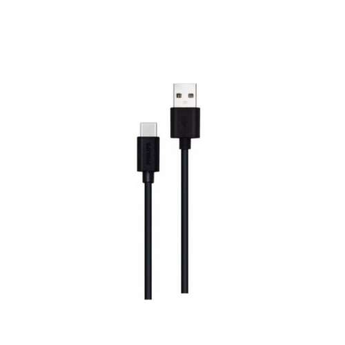 Philips USB-A auf USB-C Ladekabel, 2 Meter lang, schwarz