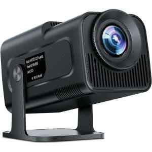 SMART 4k VSM portable projector, black, front view - Projector