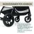 Chicco GLEE stroller shock-absorbing wheels for smooth maneuvering