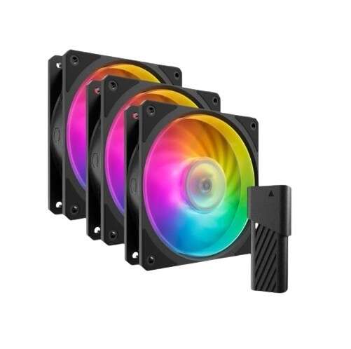 Cooler Master MasterFan MF120 Halo RGB - 3 db 12cm Ventilátor