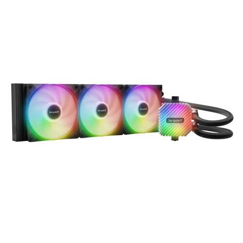 be quiet! Light Loop 360mm Chladič procesora s kvapalinovým chladením s tromi ventilátormi, RGB osvetlením, čierny