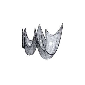 Große schwarze Spinnennetz Halloween Dekoration, 198 x 76 cm - Malatec