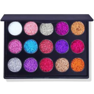 GlamourEyes Csillámporos Szemhéjfesték Paletta - 15 Szín 138204576 - Szemhéjfesték