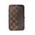 Brown checkered case for manicure and pedicure set