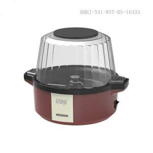 Winning Star popcorn maker, red, with clear lid - Winningstar