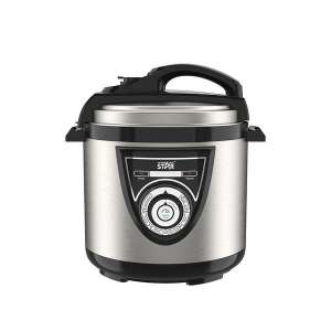 Winning Star 6L Electric Pressure Cooker, stainless steel, 1000W - Winningstar
