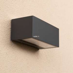 LUTEC GEMINI dunkelgraue 20W LED Außenwandleuchte - Lutec