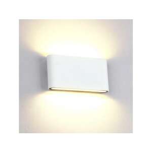 LED lámpatest , oldalfali , 2 irányú , 2 x 6W , természetes fehér , fehér , kültéri , IP65 , Elmark 107409213 - Elmark