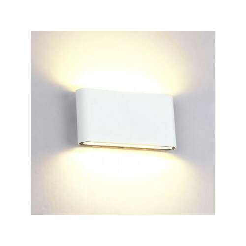 LED lámpatest , oldalfali , 2 irányú , 2 x 6W , természetes fehér , fehér , kültéri , IP65 , Elmark 107409213