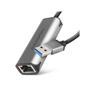 Adaptor Axagon ADE-25R USB 3.2 la Gigabit Ethernet, argintiu, conector USB-A, conector RJ-45 - AXAGON