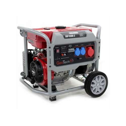 Generator de benzină GeoTech GGP6500-3 AVR, 6,5 kVA, trifazic