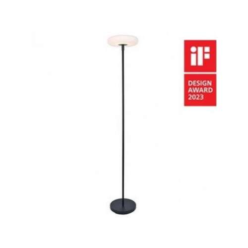 LED lámpatest , állólámpa , napelemes , hordozható , matt fekete , kültéri , IP54 , USB , LUTEC , POPS