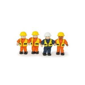 Tidlo Case de păpuși Păpuși Constructori Set de 4 Figurine din Lemn - Jocuri de constructie - Lego