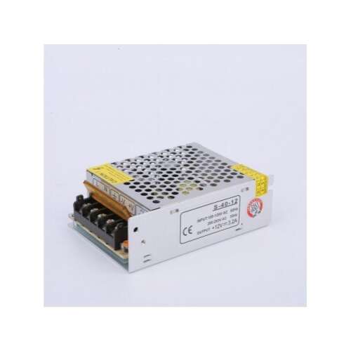 LED tápegység , 12 Volt , 40 Watt , 3,3A , ipari , LEDISSIMO 107412550