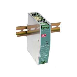 Mean Well EDR-75-24 24V 75W DIN sínre szerelhető tápegység ipari használatra - Mean Well