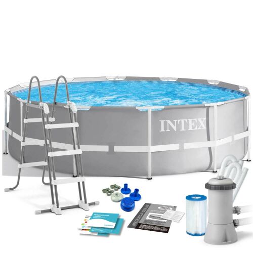 Intex Prism Frame Premium Metal frame pool 366x99cm with water rotator, ladder (26716NP) 126420075