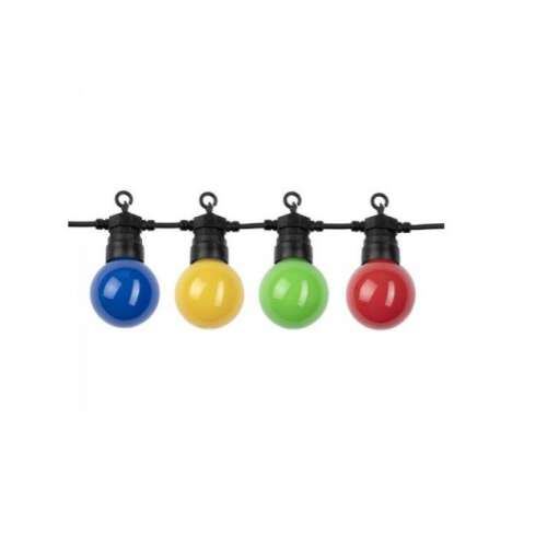 Optonica RGB LED Ghirlandă luminoasă, E27, 8m, IP65, Iluminat exterior