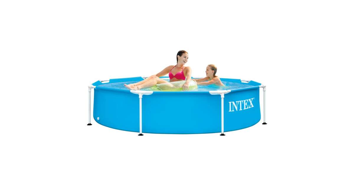 Intex Metal Frame Fémvázas басейн с ремонтен комплект 244x51cm (28205NP) 38808282
