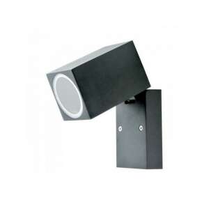 Corp de iluminat cu LED , soclu GU10 , lateral , pătrat , cap reglabil , negru , IP44 , Optonica 107413435 - Lămpi de perete pentru exterior