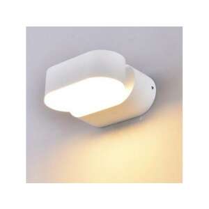 Corp de iluminat cu LED , perete lateral , rotund , 355° rotativ , 6W , alb cald , alb , exterior , 107413455 - Lămpi de perete pentru exterior