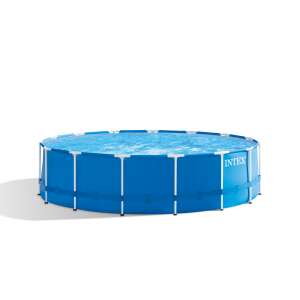Intex Metal Frame 457x122cm Fémvázas medence szett vízforgatóval, létrával és medencetakaróval (28242NP) #kék 40116846 Kerti medence