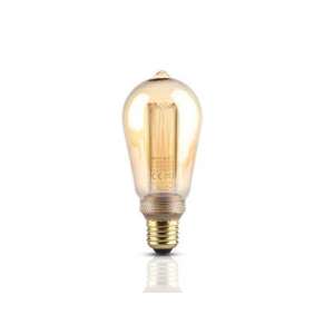 LED lámpa , égő , izzószálas hatás , filament , E27 foglalat , Edison , 4 Watt , meleg fehér , borostyán sárga 107414091 - V-TAC