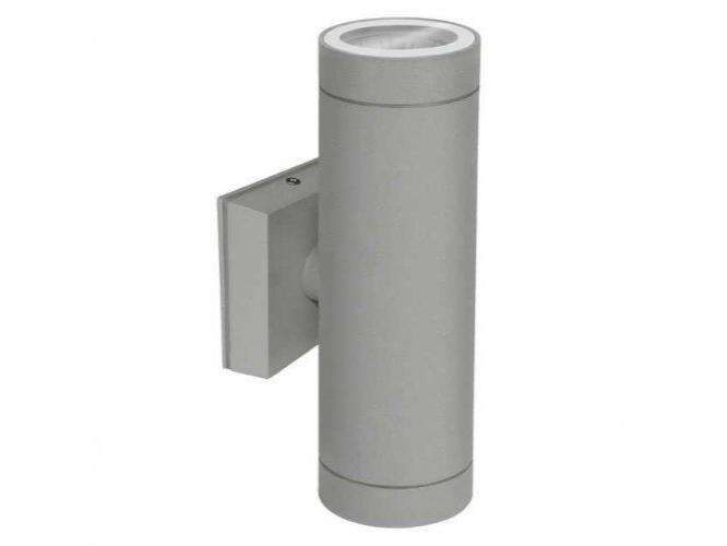 LED-Leuchte , BART EL , außen , Wand , Zylinder , grau , LE und FEL , 2 x GU10 Fassung