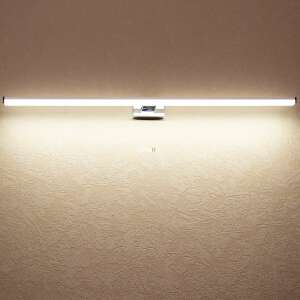 Illuminated ASTEN 15W LED mirror light in bathroom setting - Lamp & Lighting