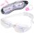 Ochelari de înot cu agrafe pentru nas și dopuri de urechi în alb 107416212