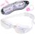Plavecké okuliare s nosovými sponami a štuplami do uší v bielej farbe 107416212