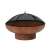 Barbecook Jack 75 fire pit with Barbecook BC-ACC-7447 steel spark arrestor grid