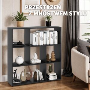 TecTake Tartu Shelf with 7 Open Compartments, 104x29x107 cm 112289252 - Bookshelve & standing shelve