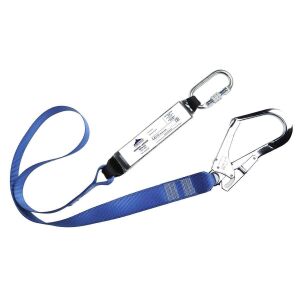 Portwest FP50 Șnur de poziționare cu absorbție de șoc, carabină și cârlig, 180cm - Prevenirea căderilor