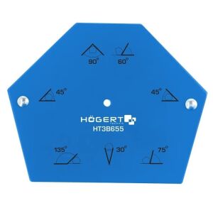 Hogert Welding Magnet, 6 Angles, 22.5 kg 121733607 - Hogert