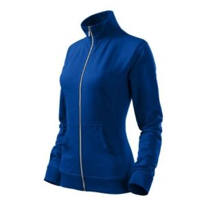 Angled view of Malfini Viva 409 Women's Blue Sweatshirt - Women's Sweater