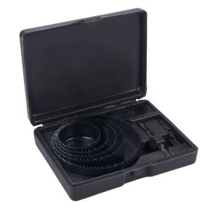 Extol 8-Piece Hole Saw Set in Case - Drill and Screwdriver Accessory