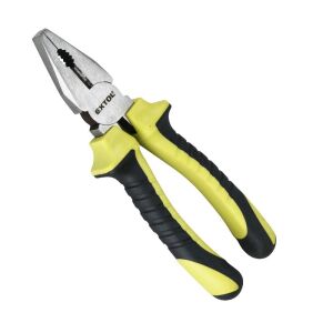 Extol Combination Pliers 200mm with Yellow and Black Grip - Pliers
