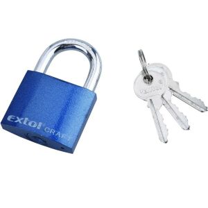 Extol Colored Cast Iron Padlock, 50 mm 121786518 - Extol